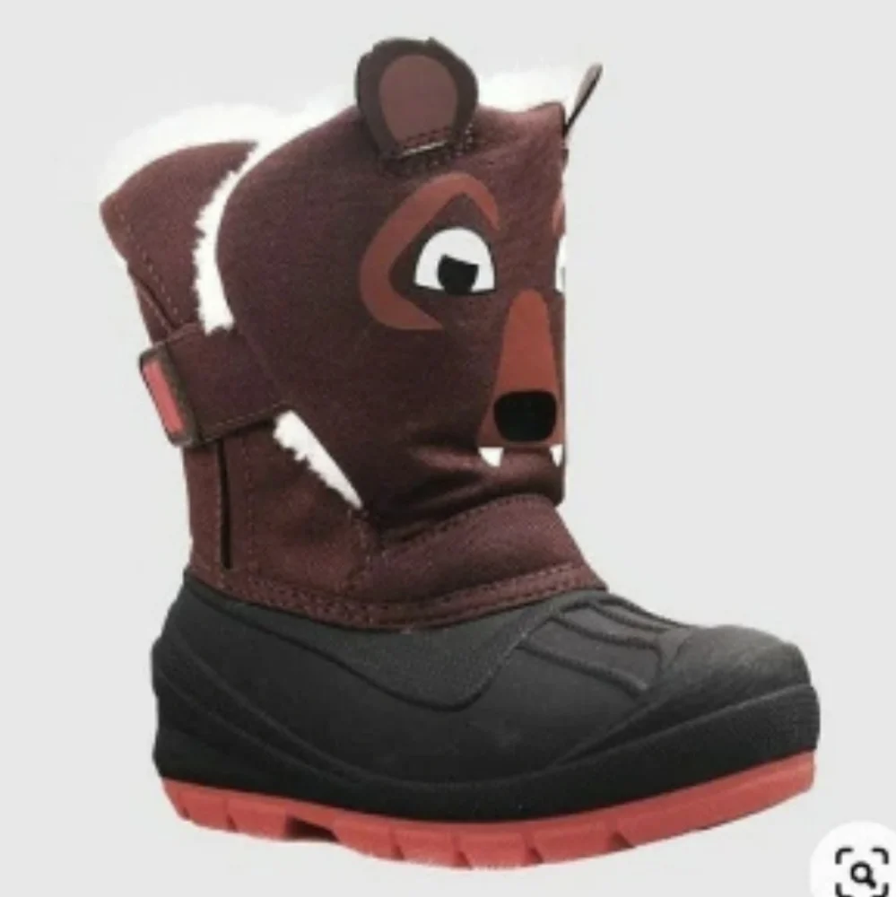 Cat & Jack Toddler Brown Huxley Bear Winter Boots Size 12 Unisex